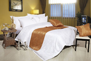 Tencel Bed Flag Luxury Hotel Bed Linen Elegant For 4 / 5 Stars Hotels
