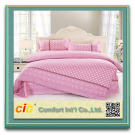 মুদ্রিত পীচ স্কিন Bedsheet তারেক Peached বেডিং পত্রক পলিয়েস্টার ফ্যাব্রিক লাল / নীল / পিঙ্ক